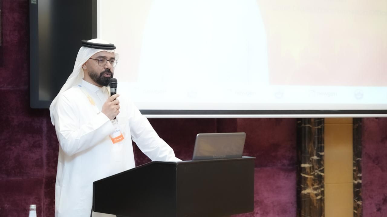 Eid Alkhaldi delivering a keynote at the Global Insurance Innovation Forum Saudi Arabia 2025